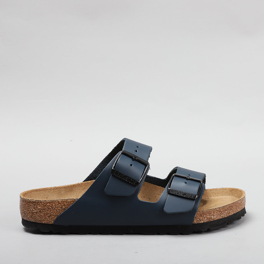 Birkenstock arizona natural leather blue online