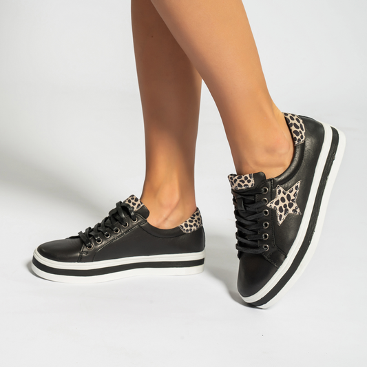 Savis - Black/Leopard