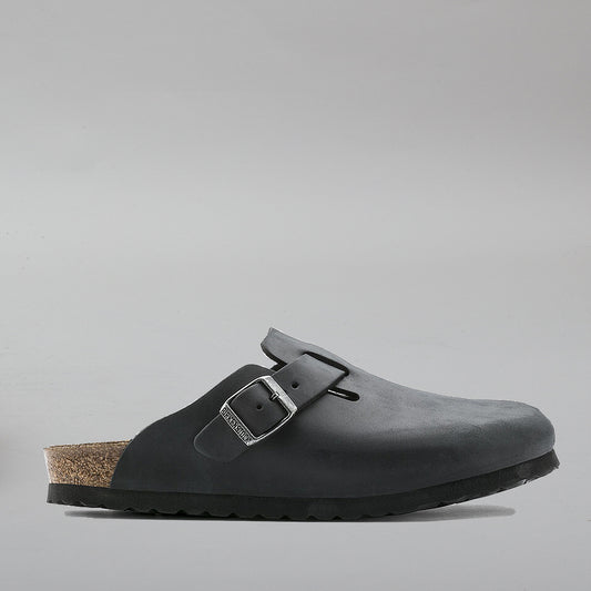 BIRKENSTOCK - BOSTON CLOGS 59461 - BLACK OILED LEATHER