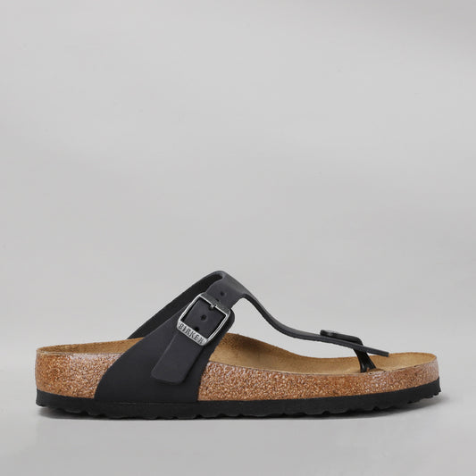 BIRKENSTOCK - GIZEH 845251 - BLACK OILED LEATHER