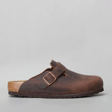 BIRKENSTOCK BOSTON OILED HABANA CLOGS