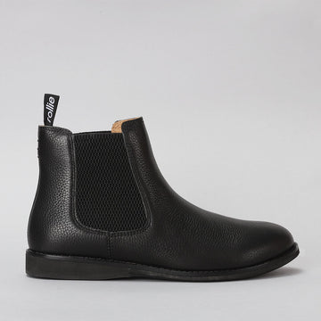 ROLLIE NATION - CHELSEA BOOT - ALL BLACK TUMBLE