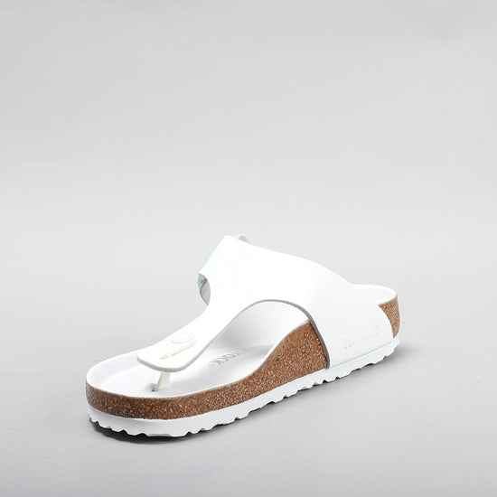 BIRKENSTOCK GIZEH BIG BUCKLE 1021055 OMBRE WHITE SMOOTH LEATHER ...