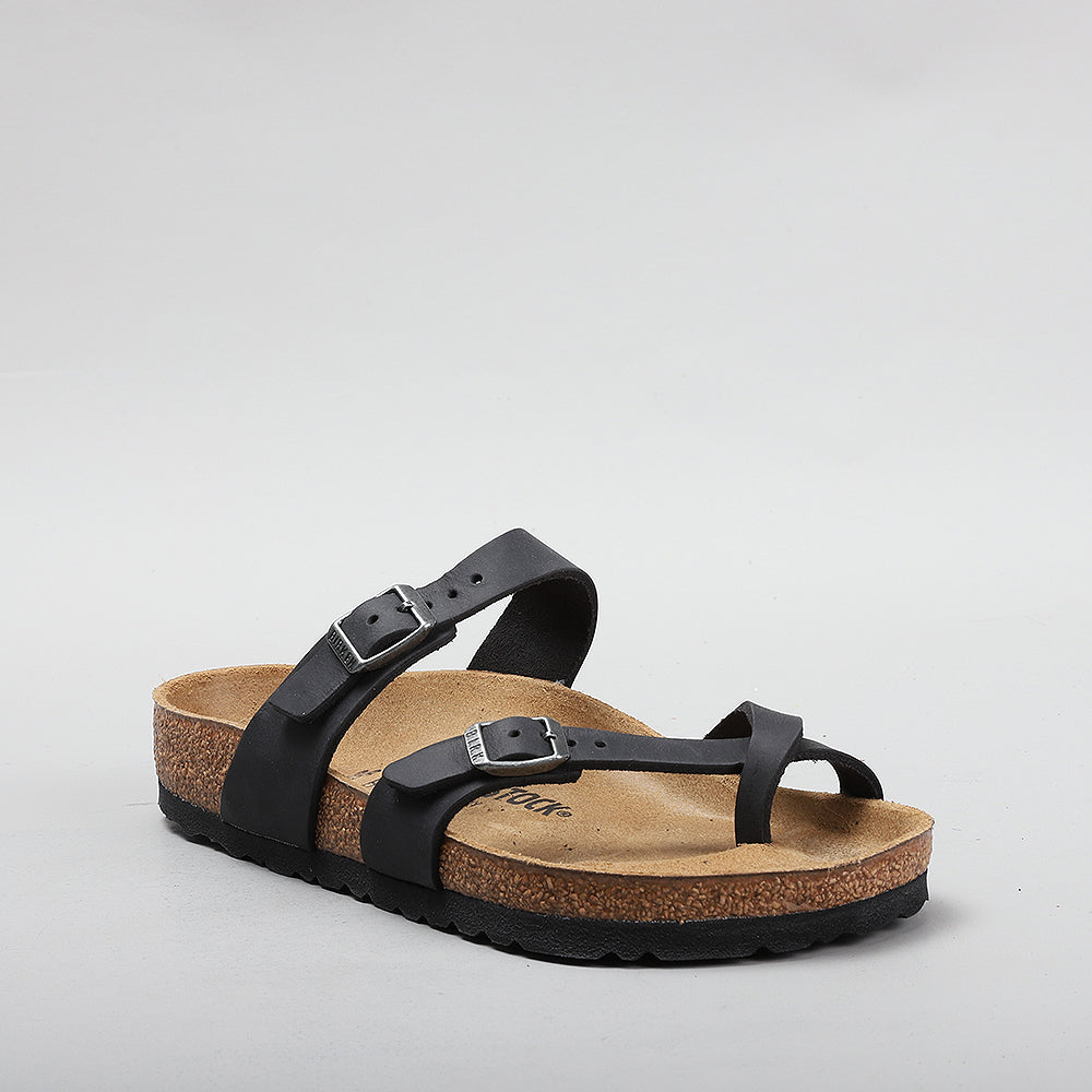 BIRKENSTOCK MAYARI 171481 BLACK OILED LEATHER Zagarra Shoes