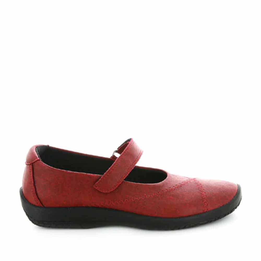 Womens red wide fit on sale shoes